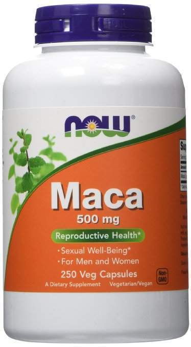 Мака Now Foods (Maca) 500 мг, 250 вегетаріанських капсул (NOW-04762)