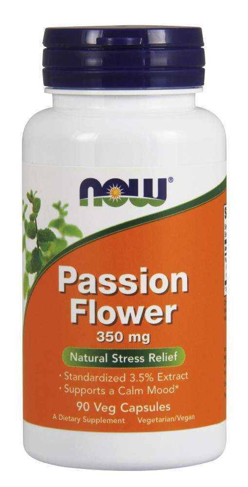 Страстоцвіт Now Foods (екстракт квітів) Passion Flower 350 мг, 90 вегетаріанських капсул (NOW-04763)