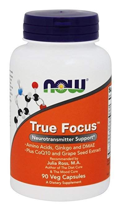 Тру Фокус Now Foods True Focus, 90 вегетаріанських капсул (NOW-00157)