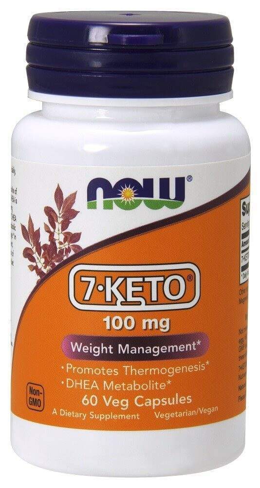 7 кето Дегідроепіандростерон Now Foods 7-Keto 100 мг, 60 капсул (NOW-03013)