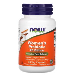Пробіотики для жінок Now Foods Woman's Probiotic 20 млрд КУО, 50 рослинних капсул (NOW-02906)