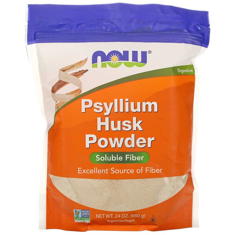 Подорожник Now Foods Psyllium Husk порошок, 680 г (NOW-05978)