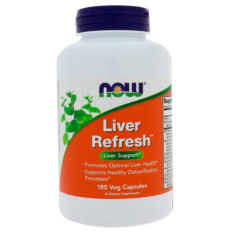 Підтримка печінки Now Foods Liver Refresh, 180 капсул (NOW-02449)