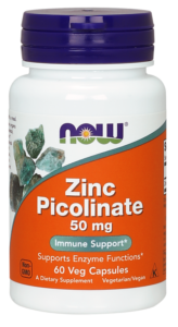 Піколінат цинку Now Foods Zinc Picolinate 50 мг, 60 капсул (NOW-01550)