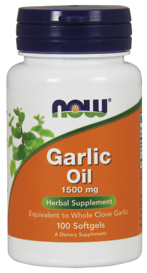 Часникова олія Now Food Garlic Oil 1500 мг, 100 капсул (NOW-01790)