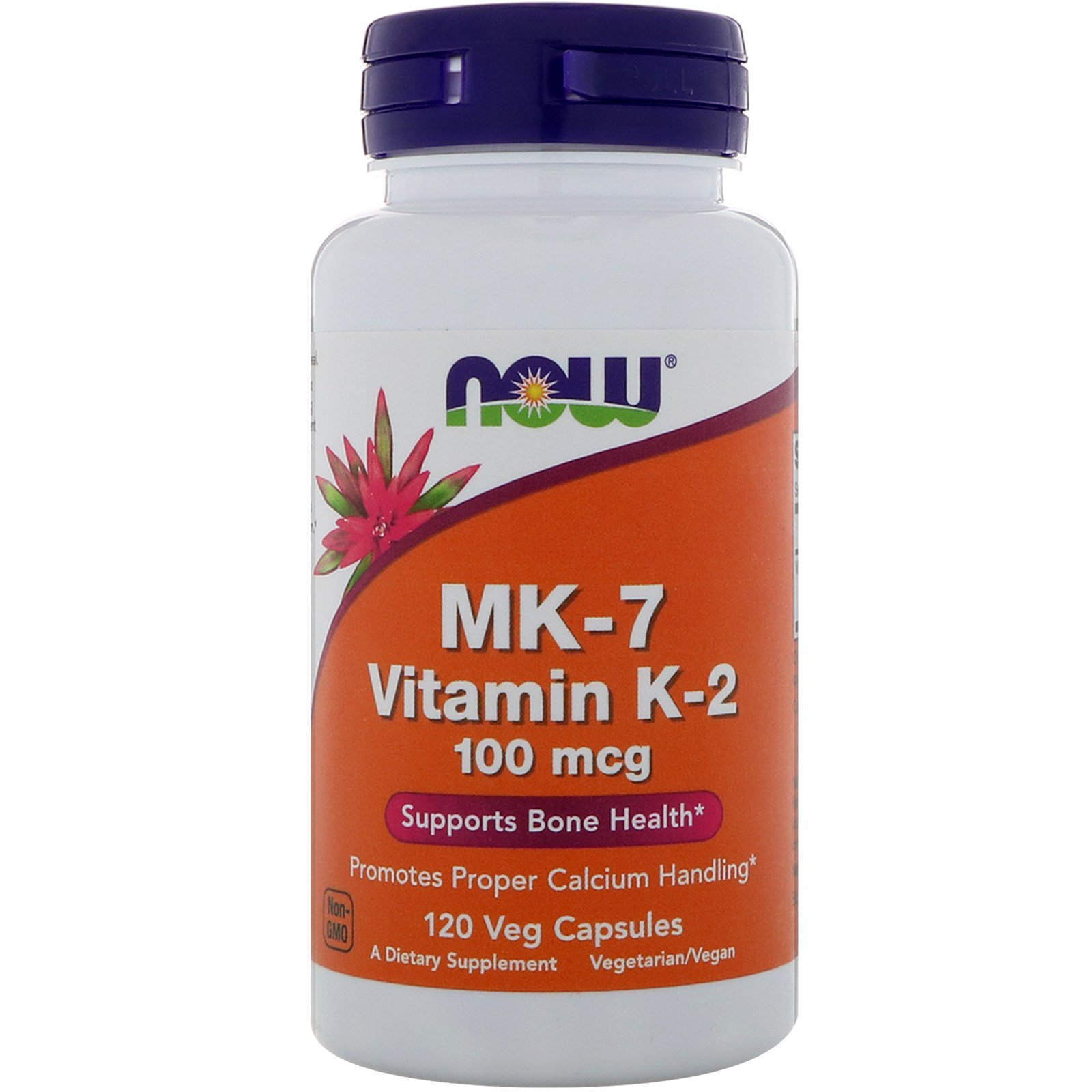Вітамін К-2 Now Foods MK-7 Vitamin K-2 100 мкг, 120 капсул (NOW-00993)