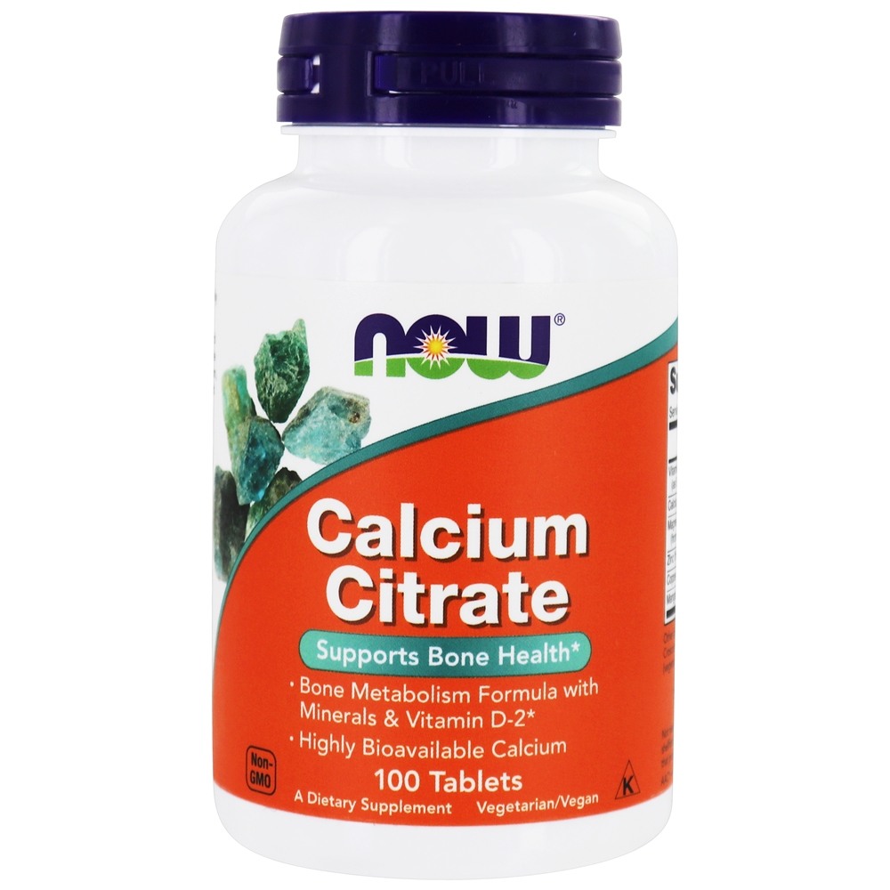 Кальцій цитрат Now Foods з мінералами Calcium Citrate, 100 таблеток (NOW-01230)