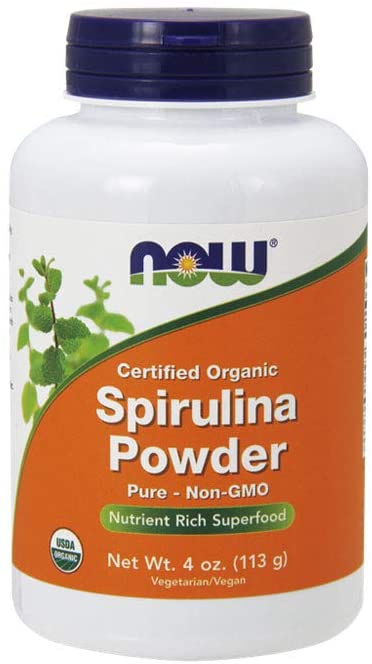 Спіруліна Now Foods сертифікований органічний порошок Spirulina, 113 гр (NOW-02690)