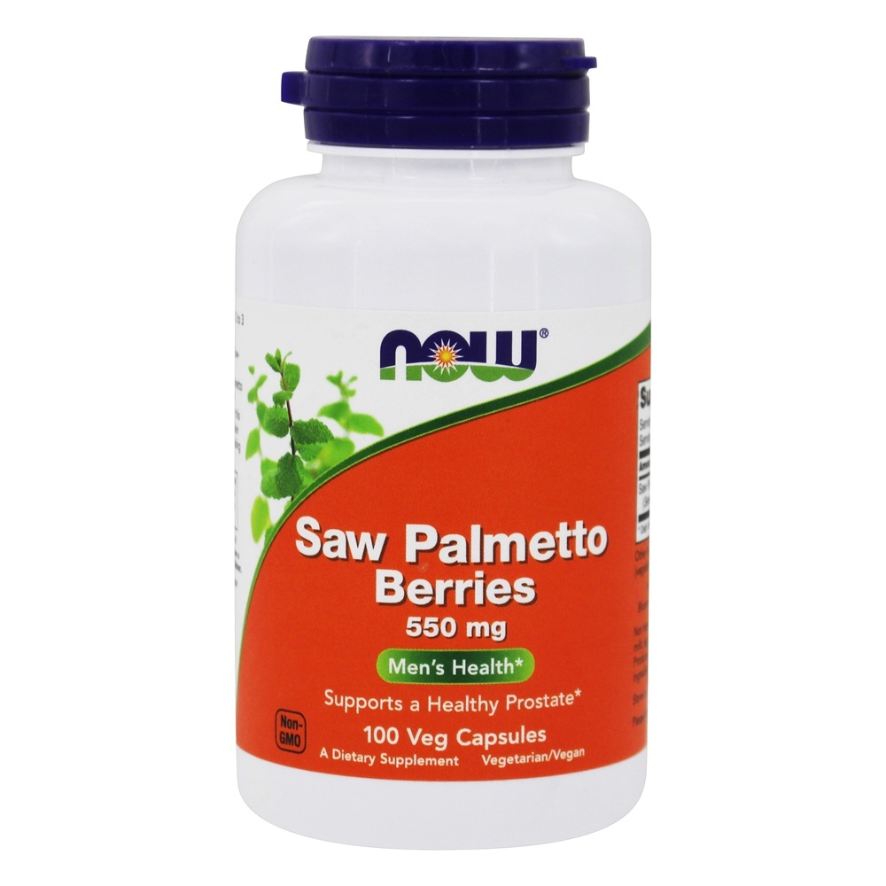 Со Пальметто Now Foods Saw Palmetto ягоди 550 мг, 100 капсул (NOW-04747)