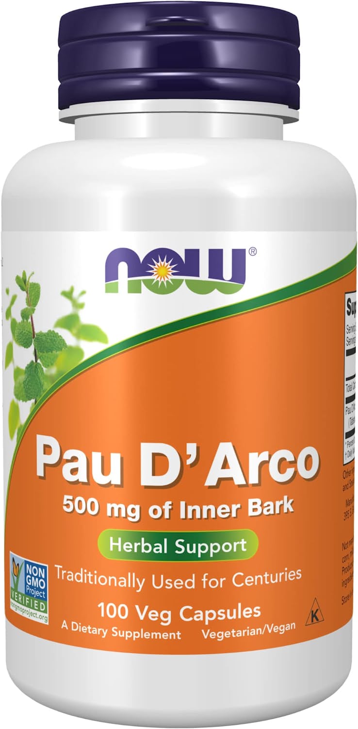 По д'арко Now Foods Pau D 'Arco 500 мг, 100 капсул (NOW-04725)