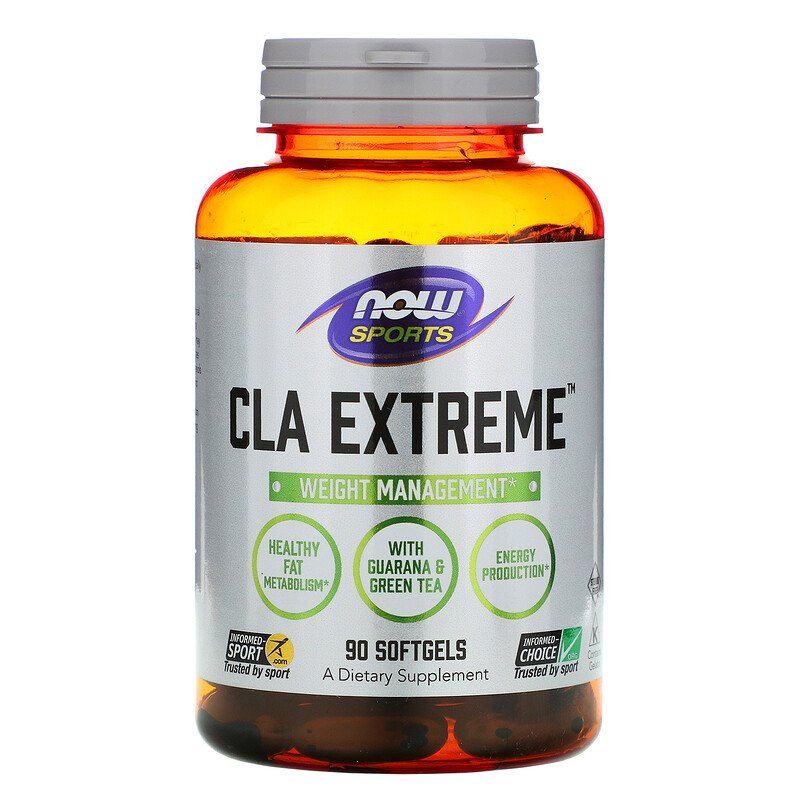 Кон'югована лінолева кислота Now Foods CLA Extreme Sports, 90 гелевих капсул (NOW-01731)