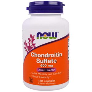 Хондроітин сульфат Now Foods Chondroitin Sulfate 600 мг, 120 капсул (NOW-03226)