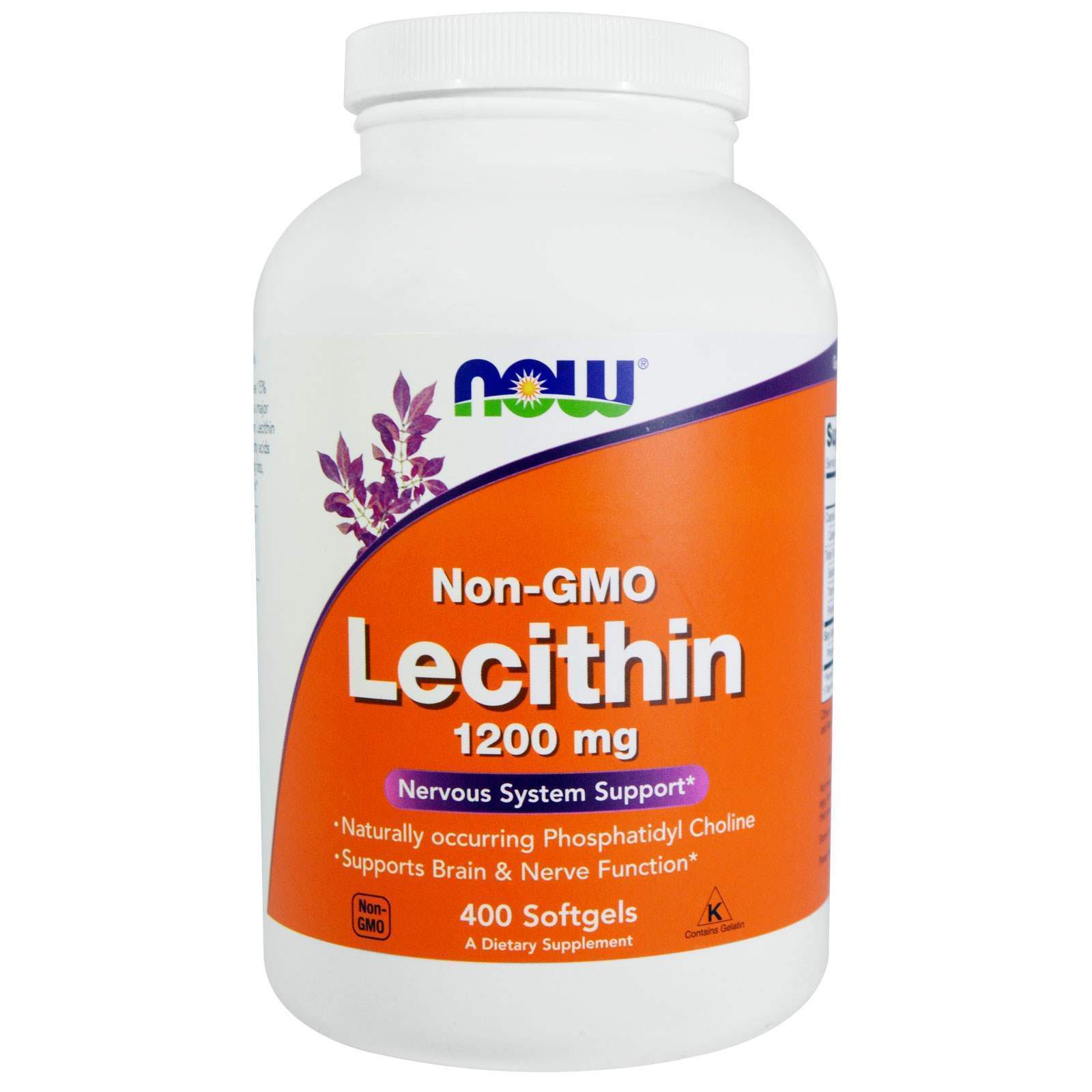 Лецитин Now Foods Lecithin 1200 мг, 400 гелевих капсул (NOW-02214)