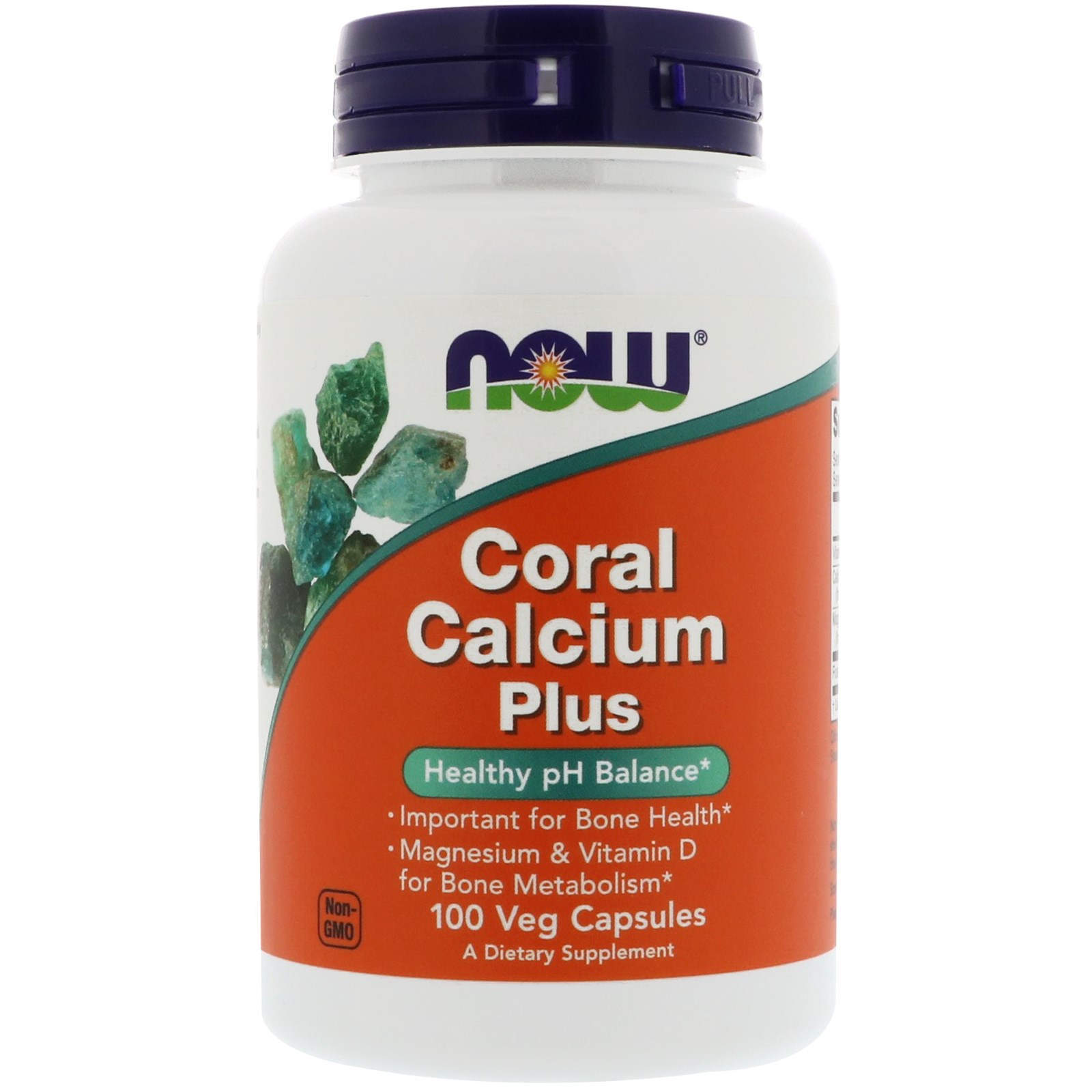 Кораловий кальцій плюс Now Foods Coral Calcium Plus, 100 вегетаріанських капсул (NOW-01276)