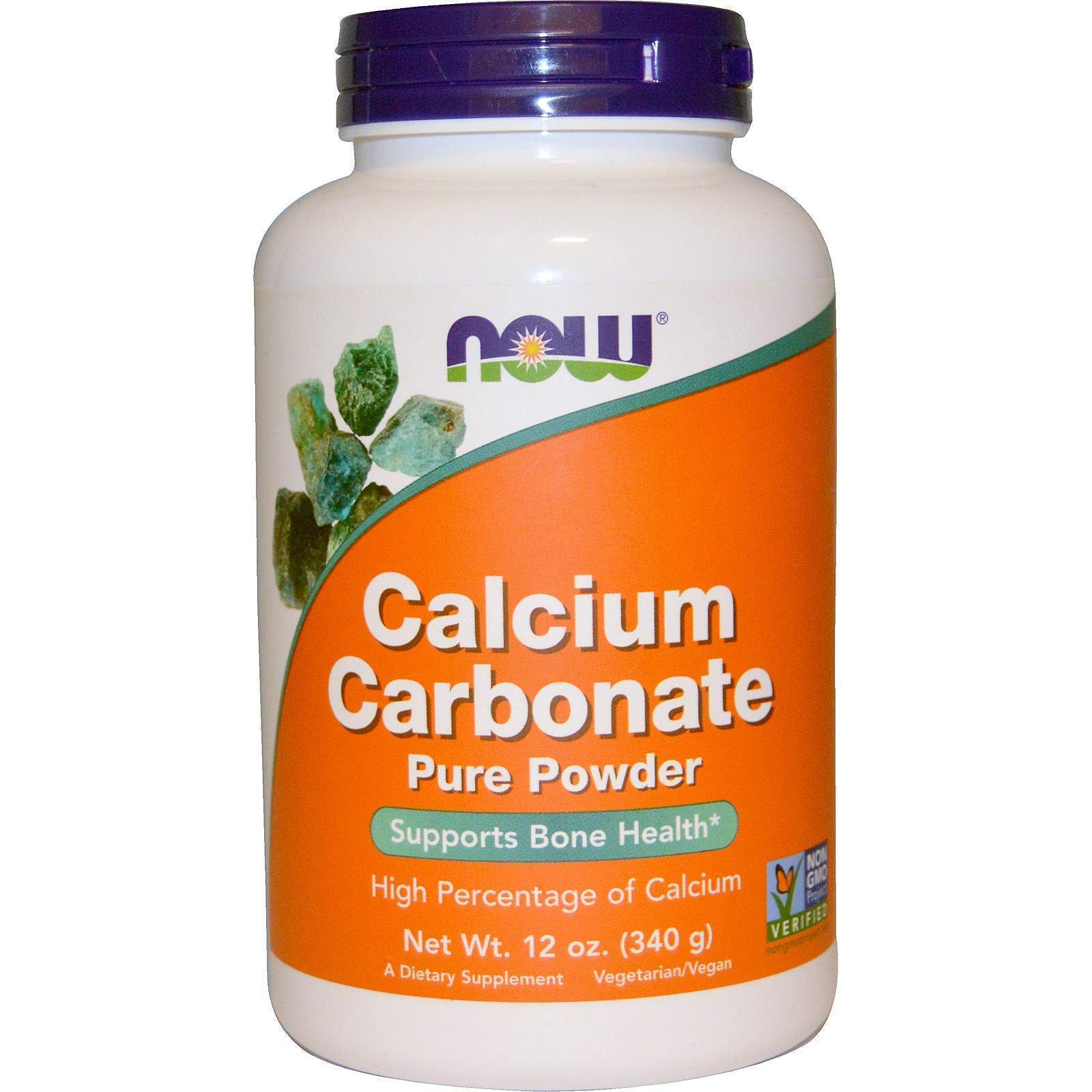 Карбонат кальцію Now Foods (порошок) Calcium Carbonate, 340 г (NOW-01245)