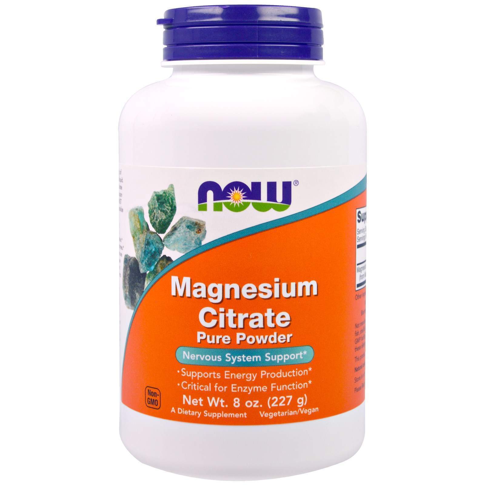 Магній цитрат Now Foods Magnesium Citrate 100% чистий порошок, 227 г (NOW-01295)