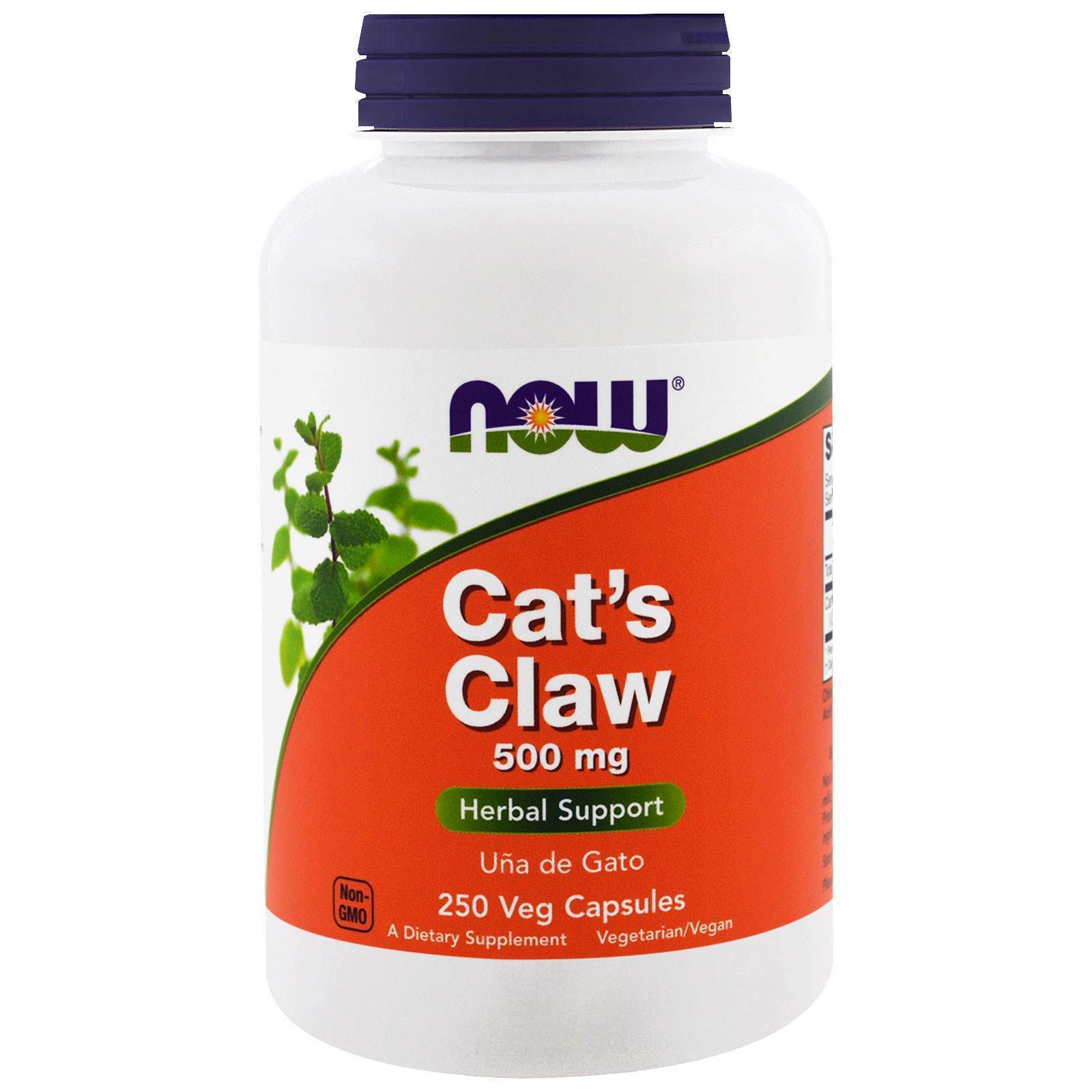 Котячий кіготь Now Foods (Cat's Claw) 500 мг, 250 вегетаріанських капсул (NOW-04621)