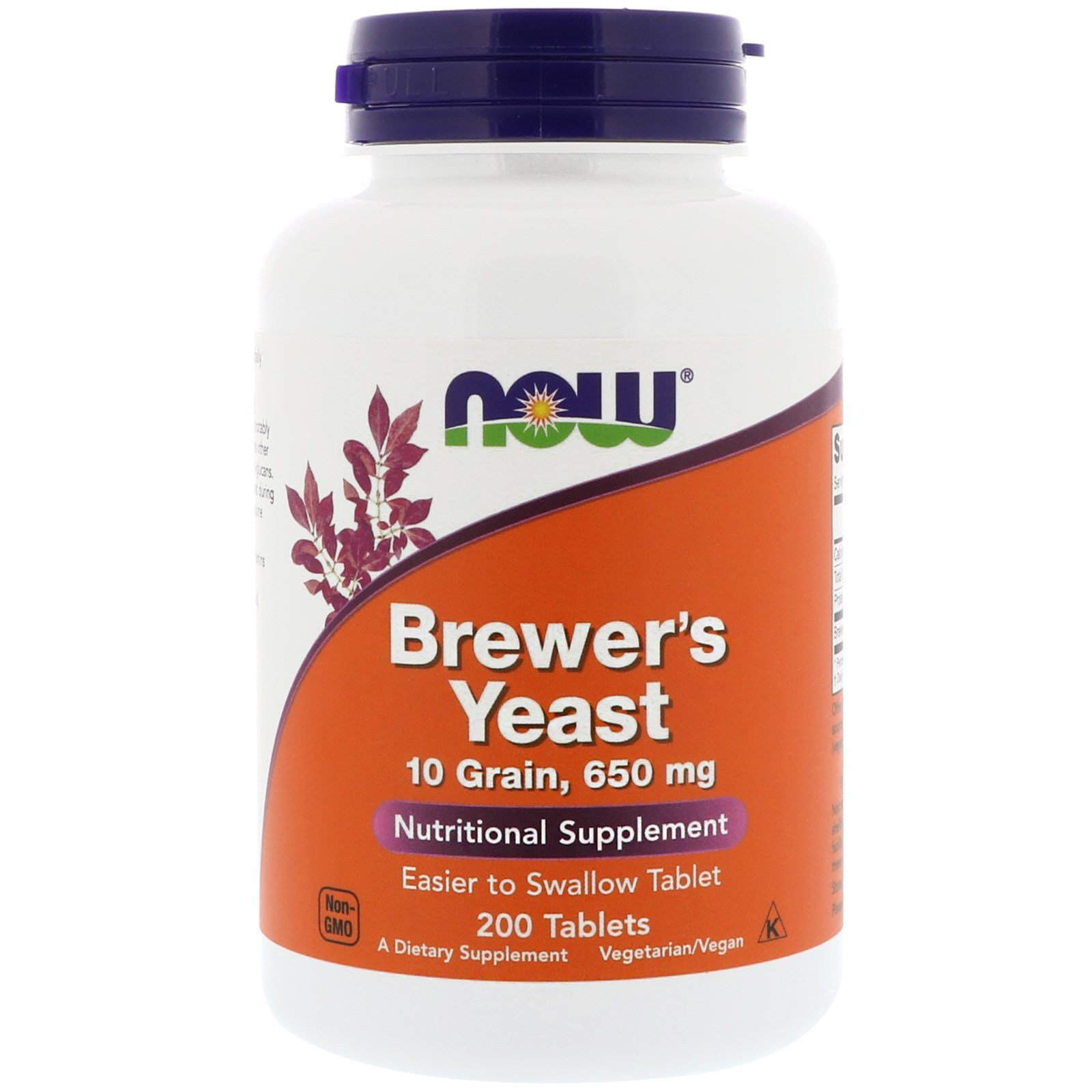 Пивні дріжджі Now Foods Brewer's Yeast 650 мг, 200 таблеток (NOW-02410)