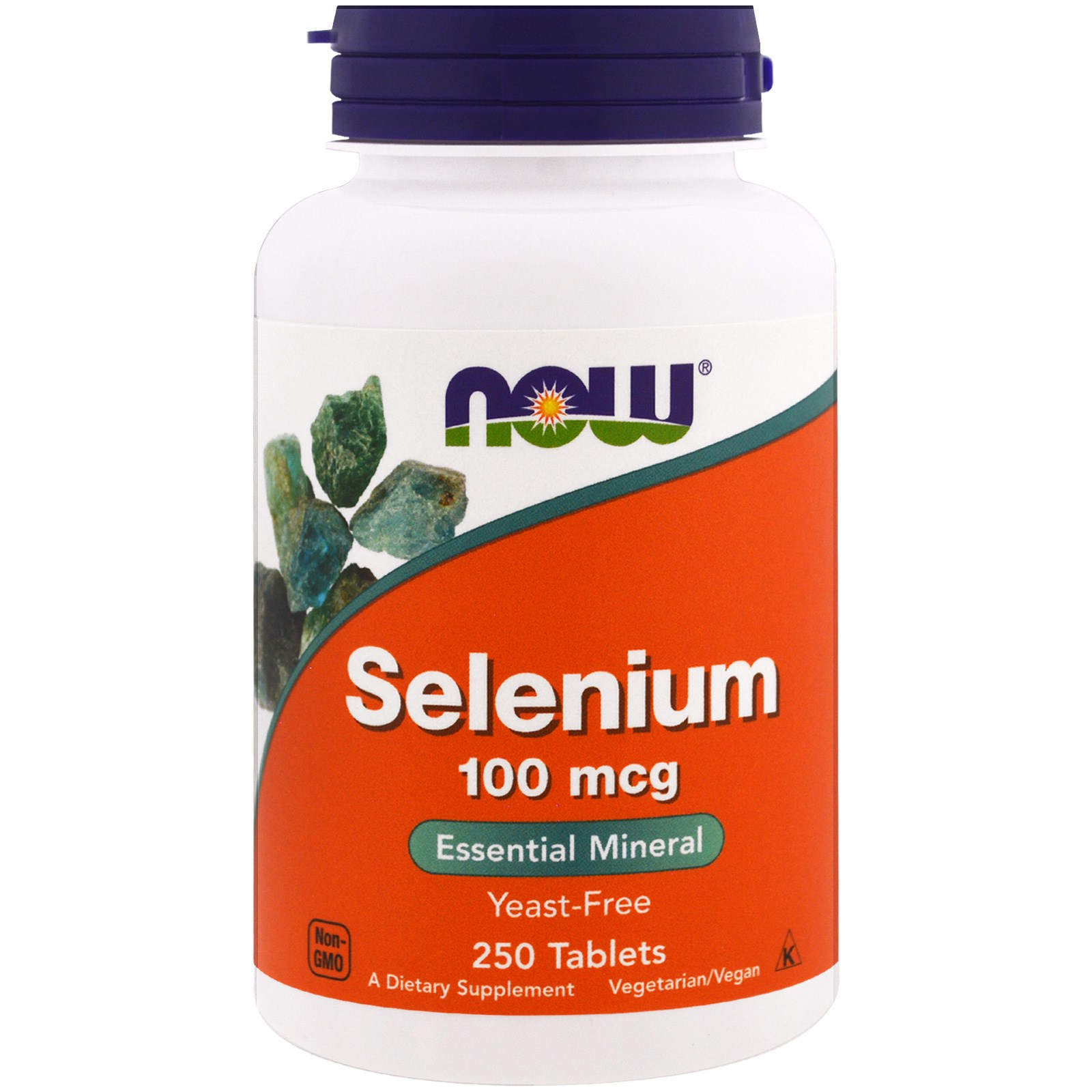 Селен Now Foods (Selenium) без дріжджів 100 мкг, 250 таблеток (NOW-01482)