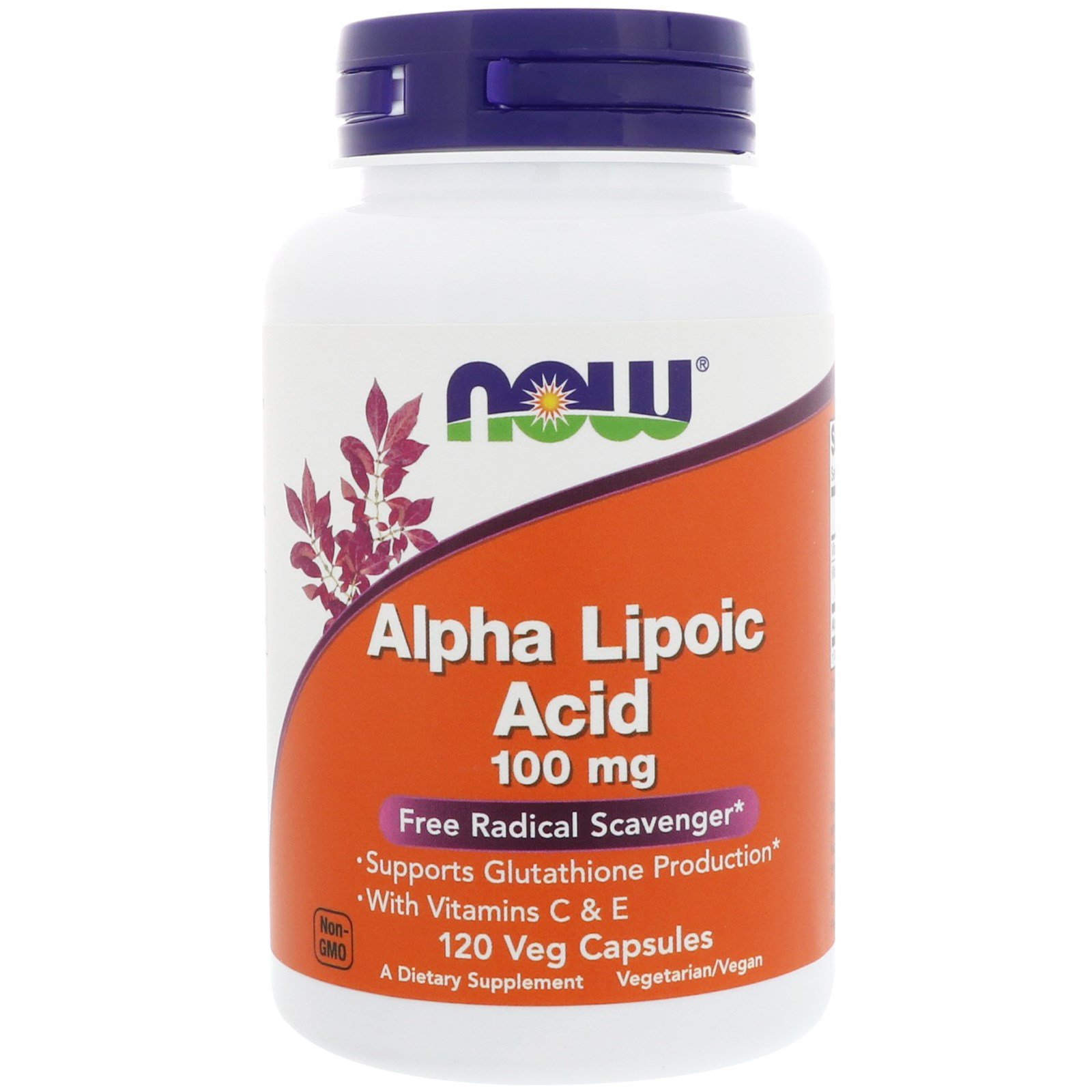 Альфа-ліпоєва кислота Now Foods Alpha Lipoic Acid 100 мг, 120 вегетаріанських капсул (NOW-03041)