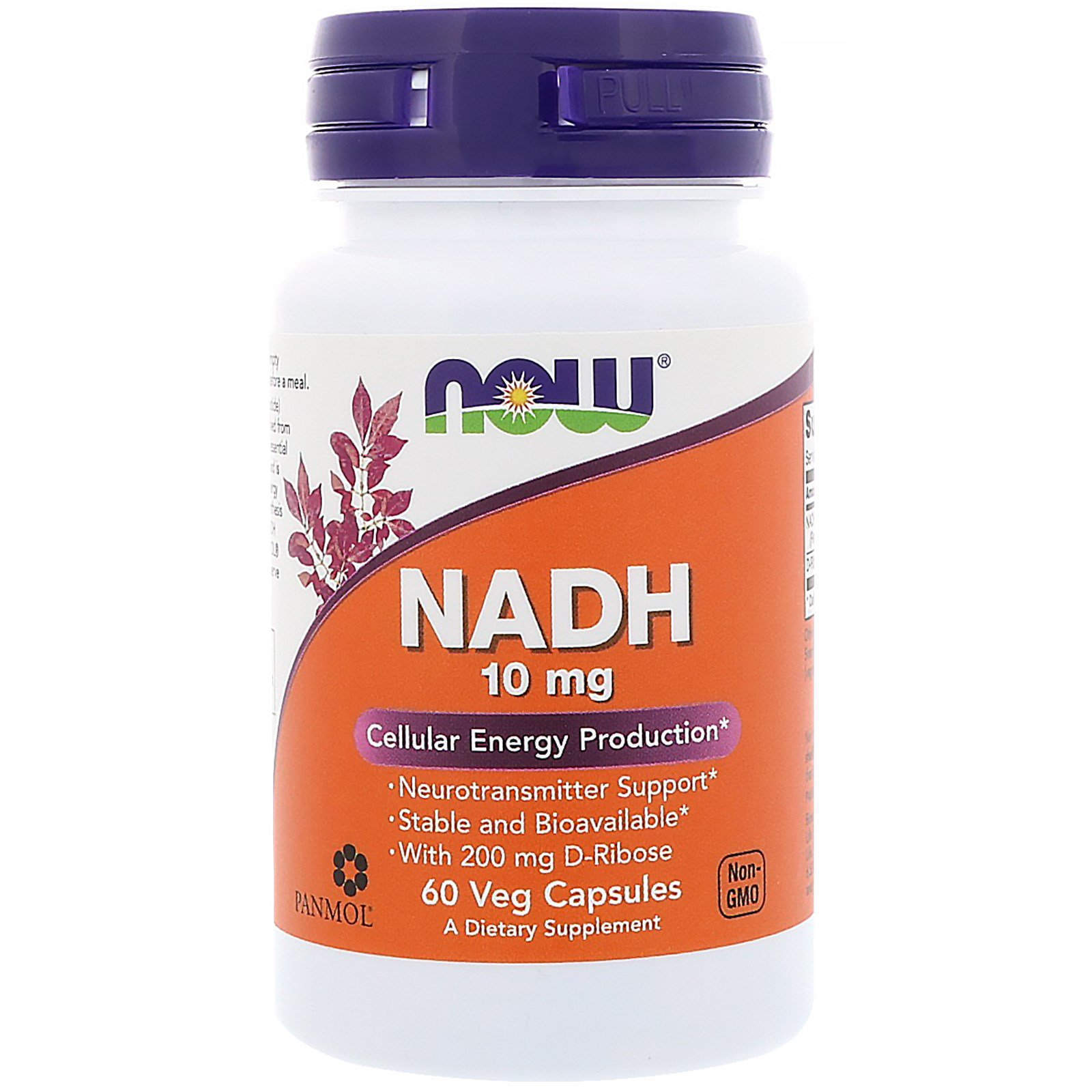 Нікотинамідаденіндинуклеотид Now Foods NADH 10 мг, 60 вегетаріанських капсул (NOW-03103)