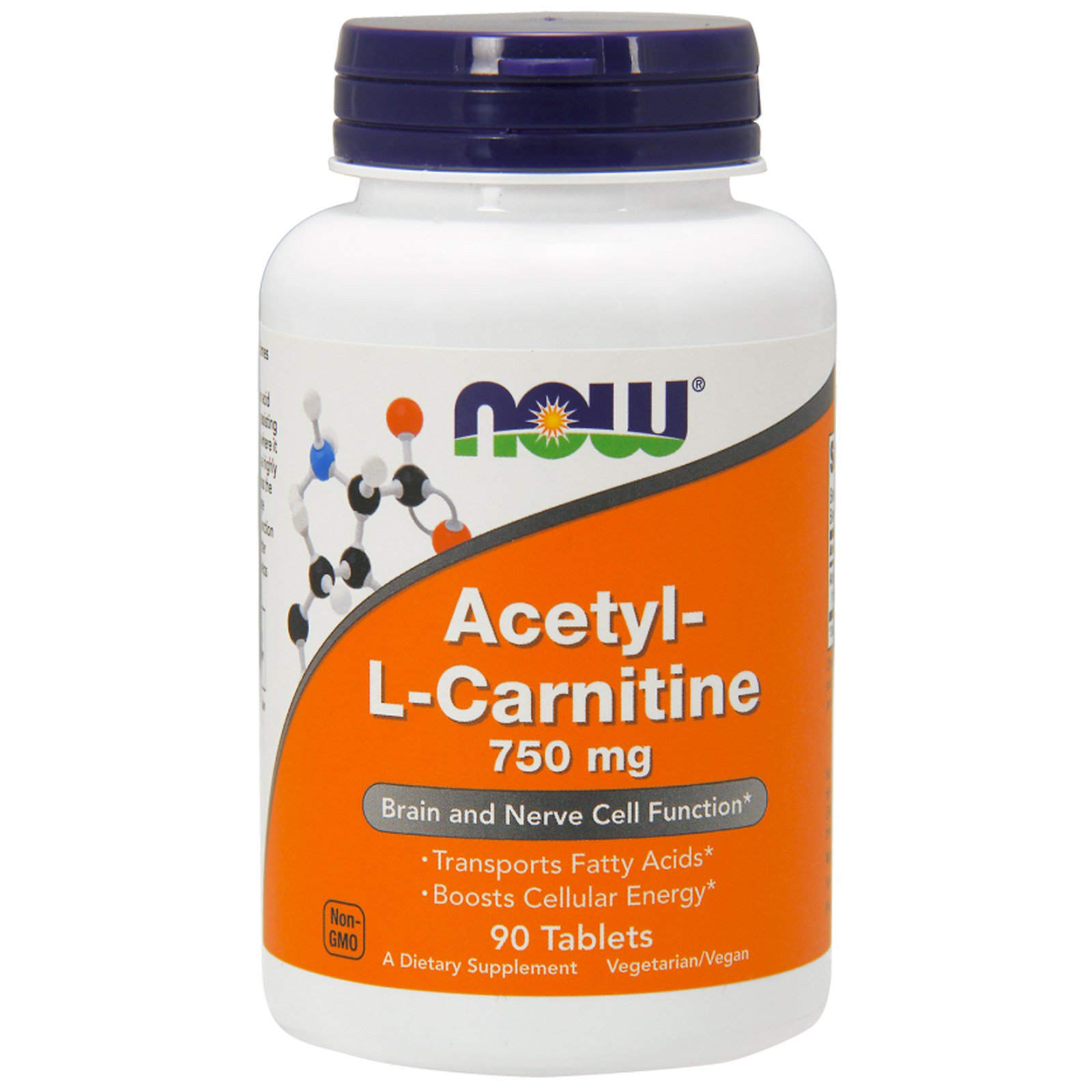 Ацетил карнітин Now Foods Acetyl-L Carnitine 750 мг, 90 таблеток (NOW-00081)