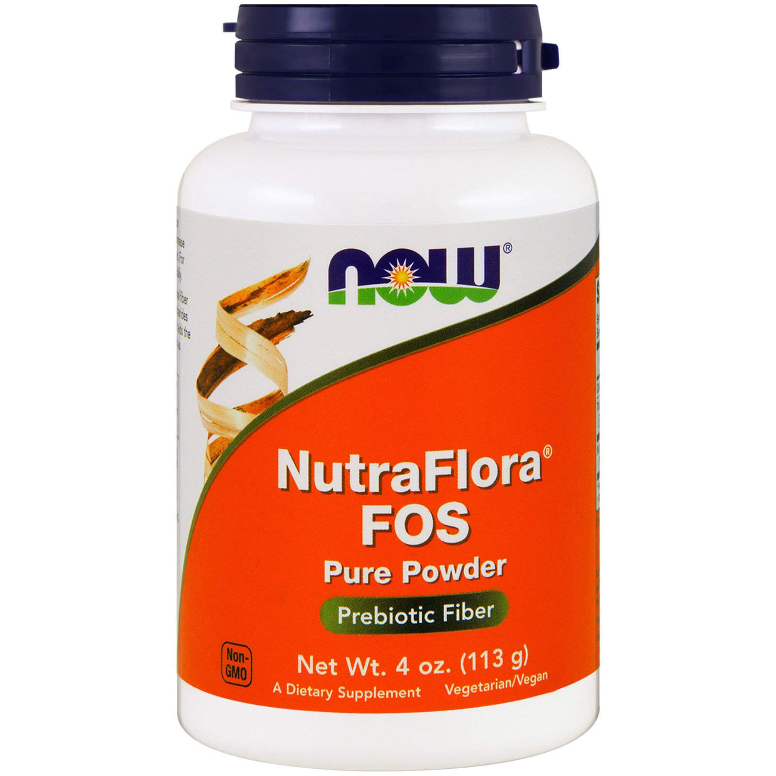 Фруктоолігосахариди Now Foods NutraFlora FOS чистий порошок, 113 грам (NOW-02942)