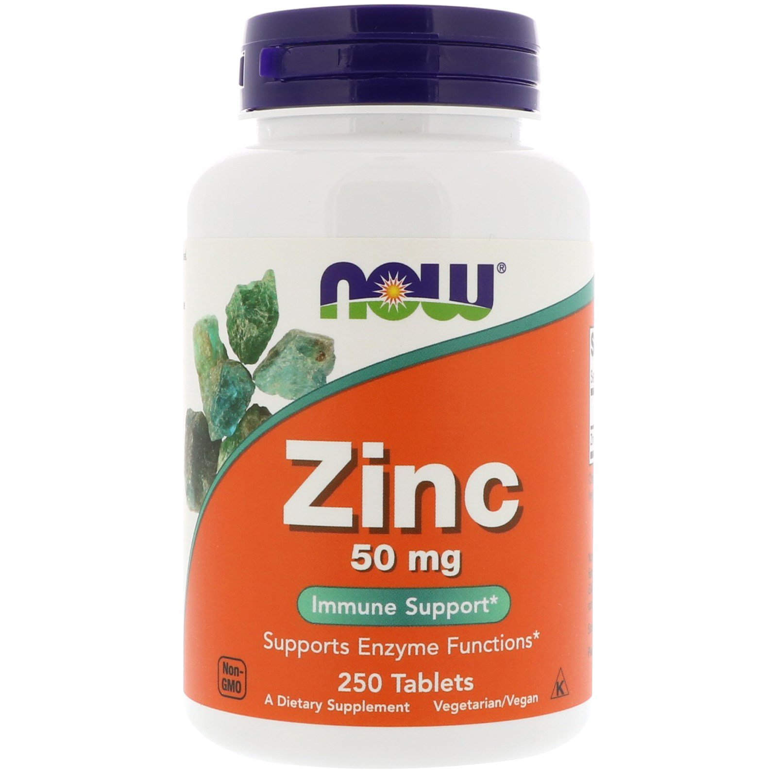 Цинк Now Foods Zinc 50 мг, 250 таблеток (NOW-01522)