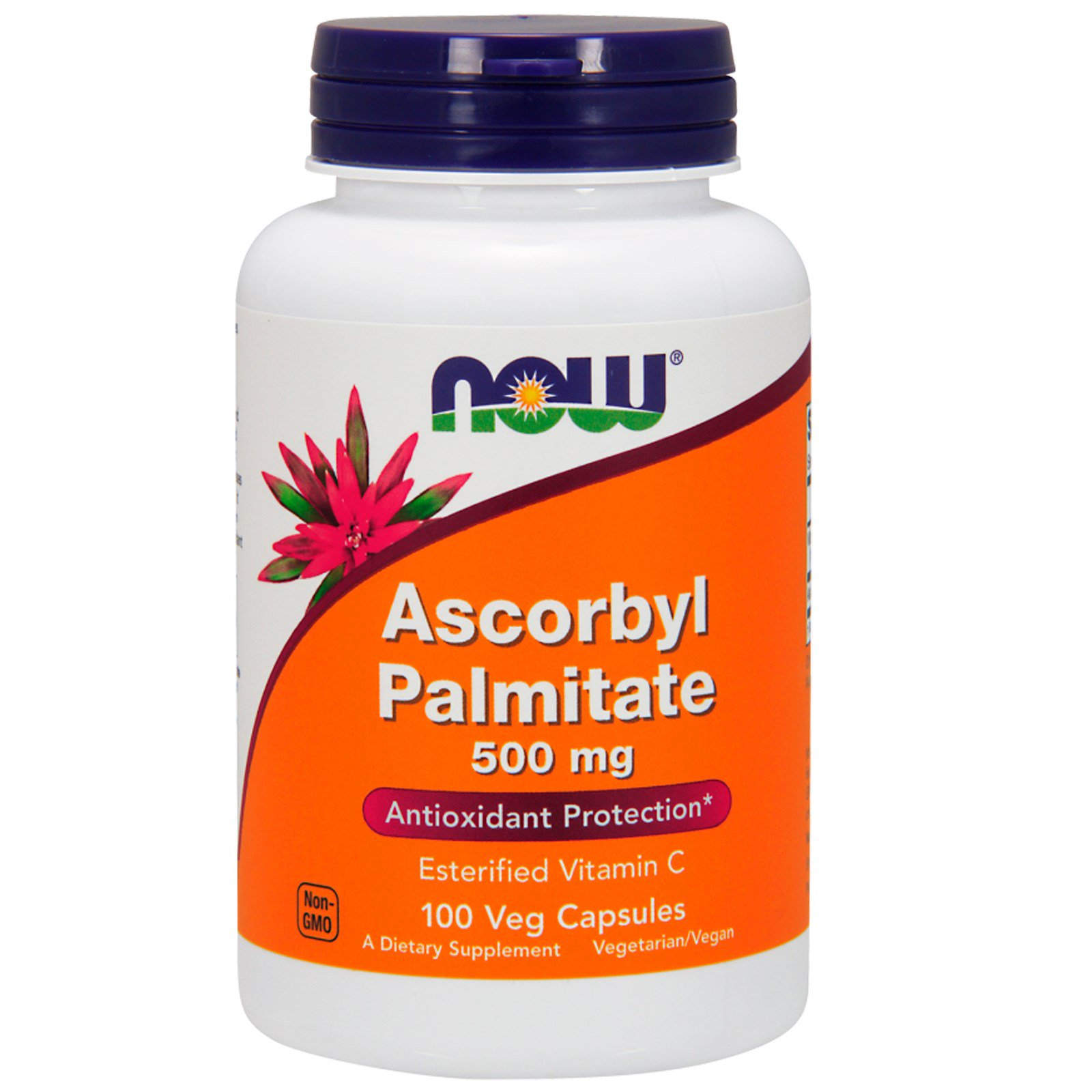 Аскорбіл пальмітат Now Foods Ascorbyl Palmitate 500 мг, 100 вегетаріанських капсул (NOW-00608)