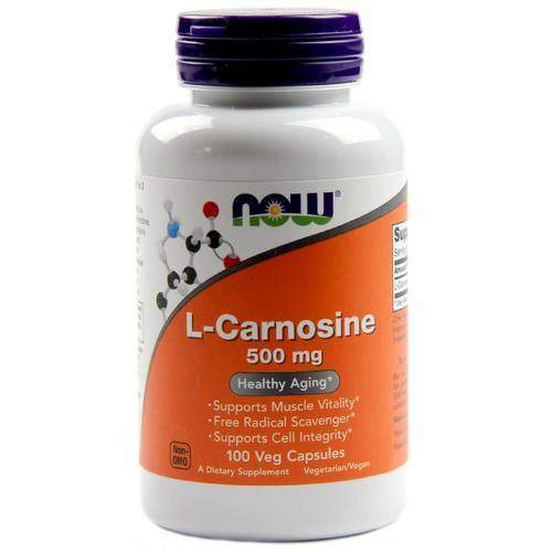 Карнозин Now Foods L-Carnosine 500 мг, 100 вегетаріанських капсул (NOW-00079)