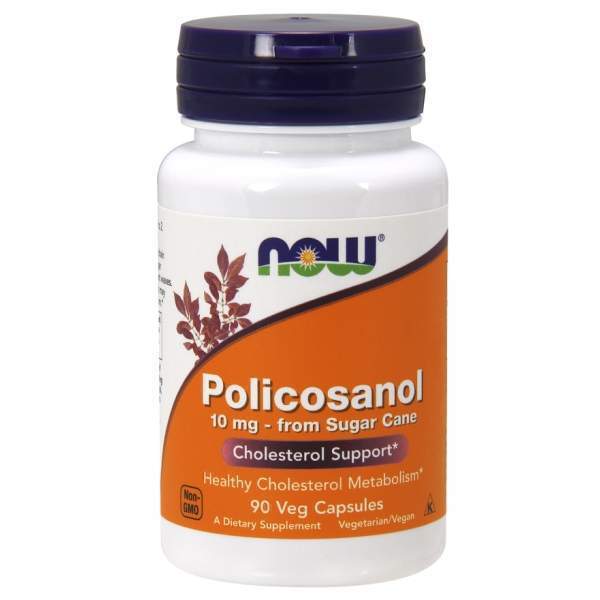 Полікозанол Now Foods (Policosanol)10 мг, 90 вегетаріанських капсул (NOW-01823)