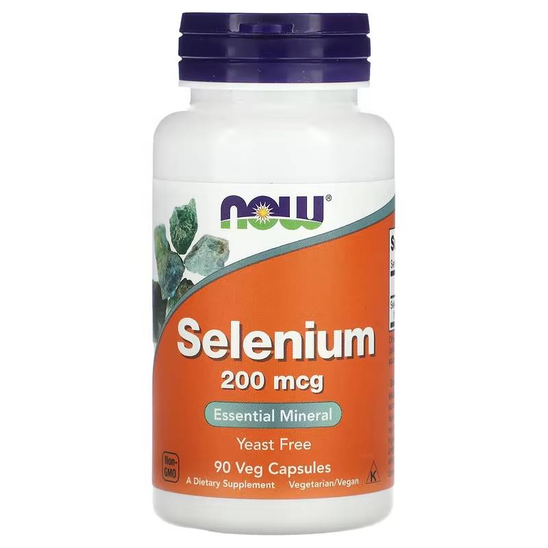 Селен без дріжджів Now Foods Selenium 200 мкг, 90 капсул (NOW-01485)
