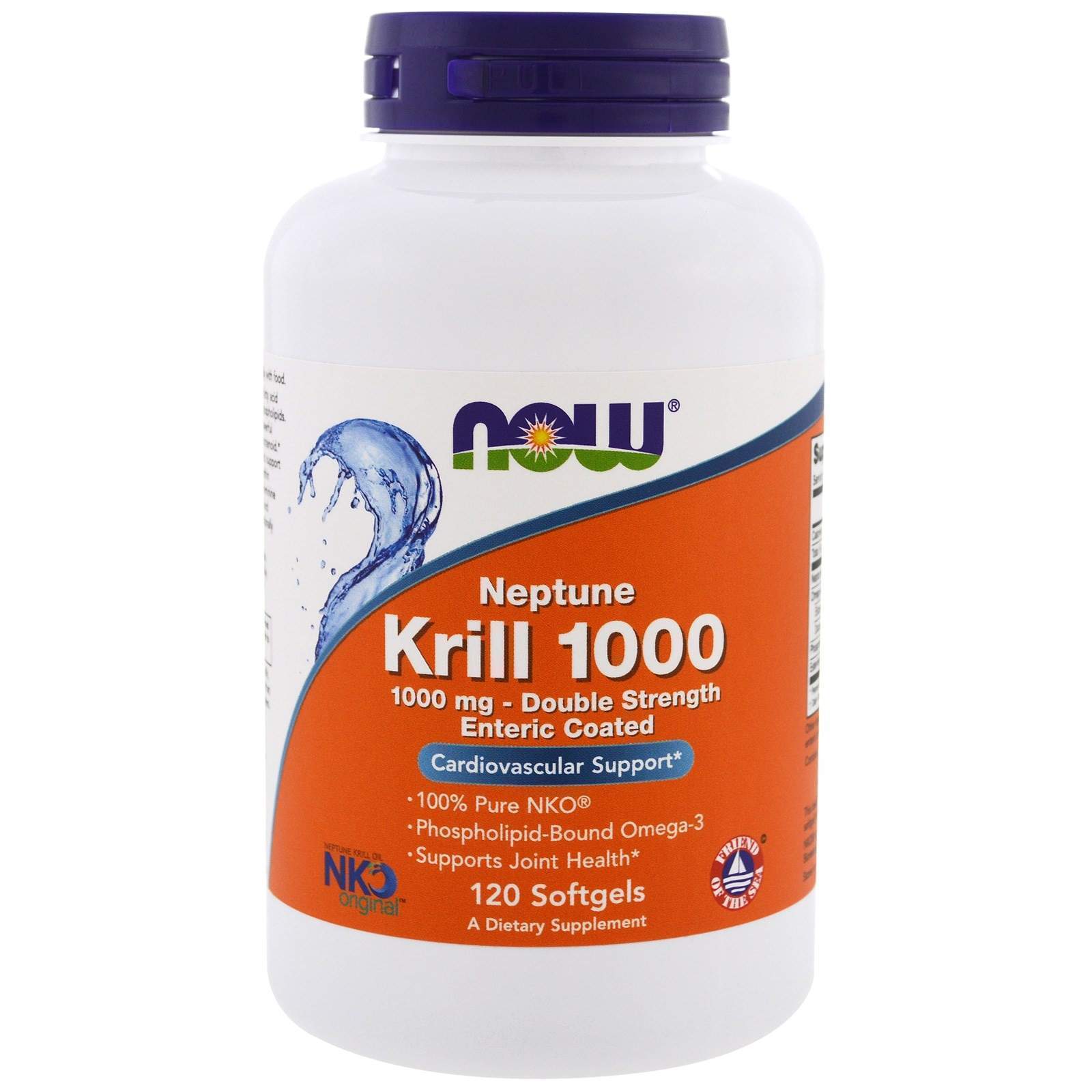 Масло криля Now Foods Neptune Krill подвійна сила 1000 мг, 120 капсул (NOW-01629)