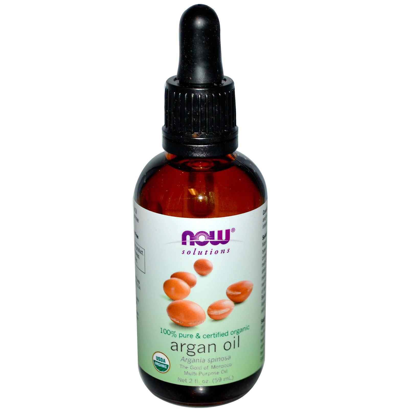 Арганова олія Now Foods Argan Oil Solutions органічна сертифікована, 59 мл (NOW-07734)