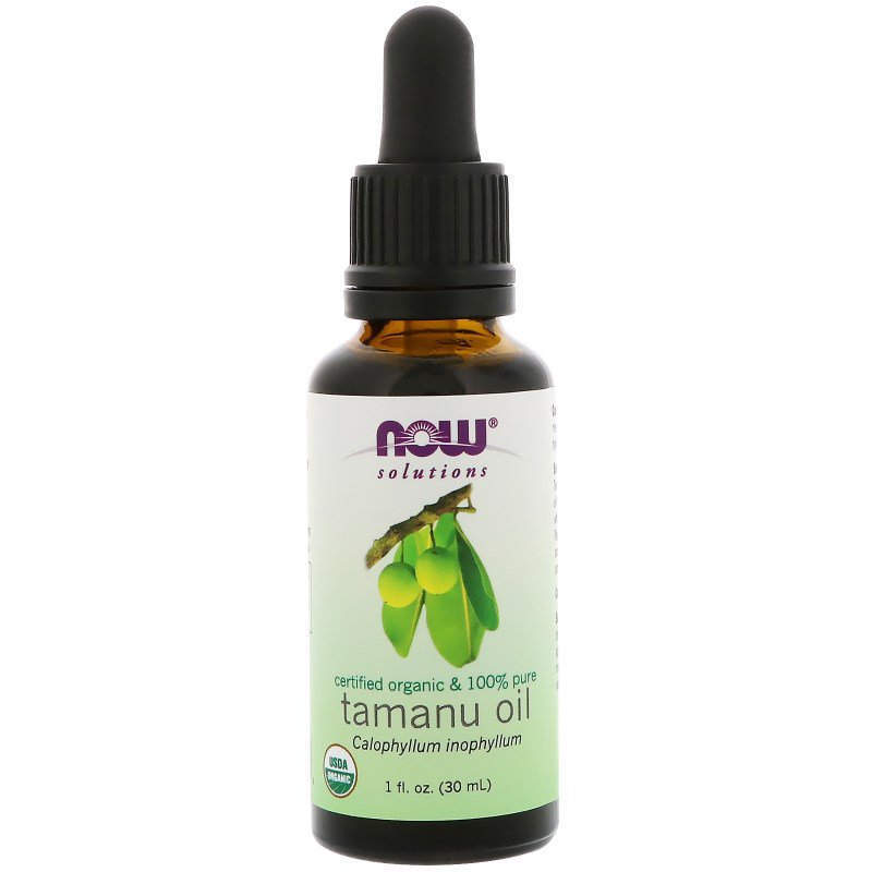 Олія таману Now Foods Tamanu Oil Solutions 100% чиста органічна сертифікована, 30 мл (NOW-07739)