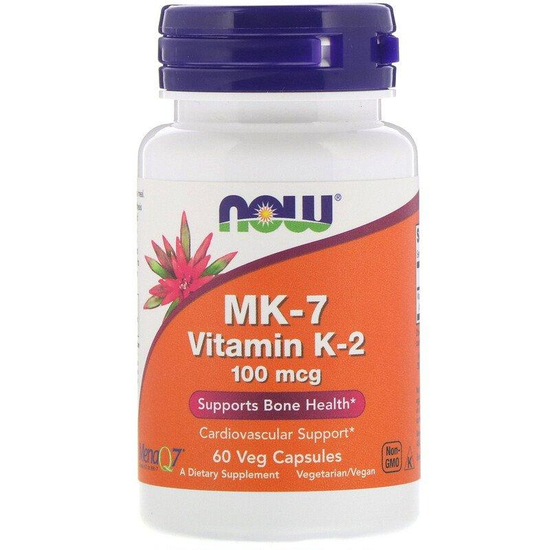 Вітамін К2 Now Foods МК-7 Vitamin K-2 100 мкг, 60 капсул (NOW-00992)