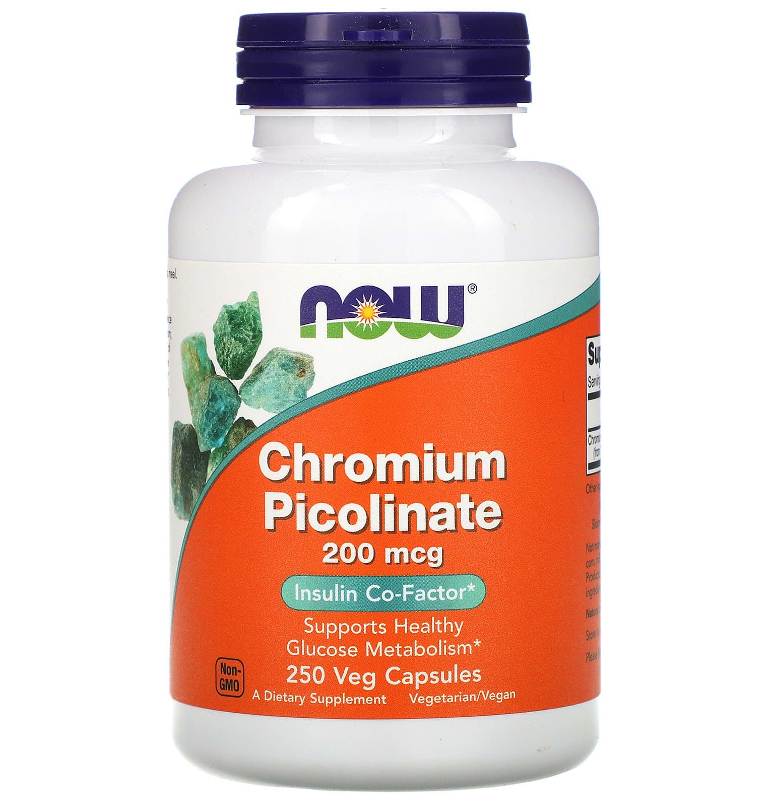 Хром піколінат Now Foods Chromium Picolinate 200 мкг, 250 капсул (NOW-01422)