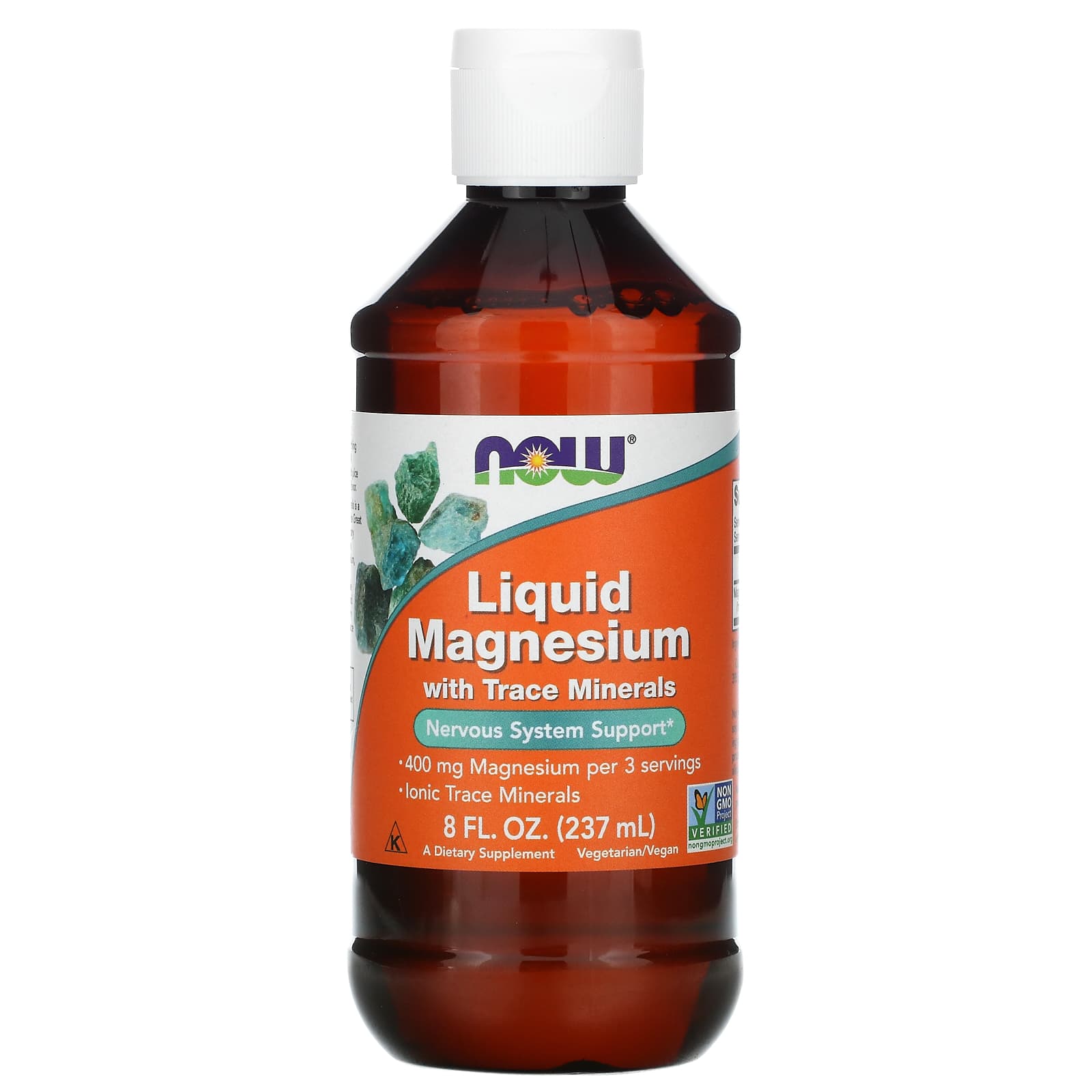 Магній Now Foods Magnesium з концентрату мікроелементів рідкий, 237 мл (NOW-01288)