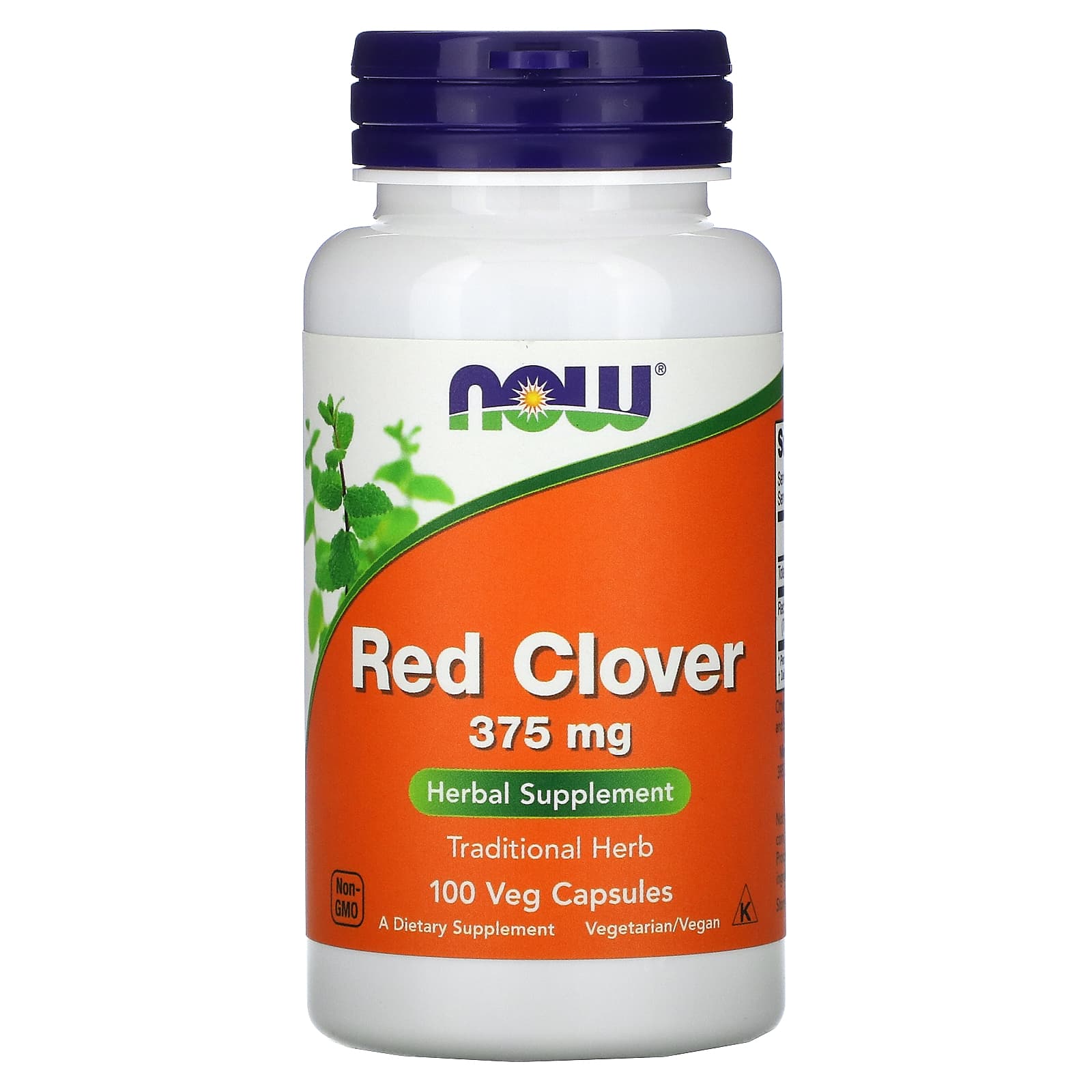 Червона конюшина Now Foods Red Clover 375 мг, 100 вегетаріанських капсул (NOW-04730)