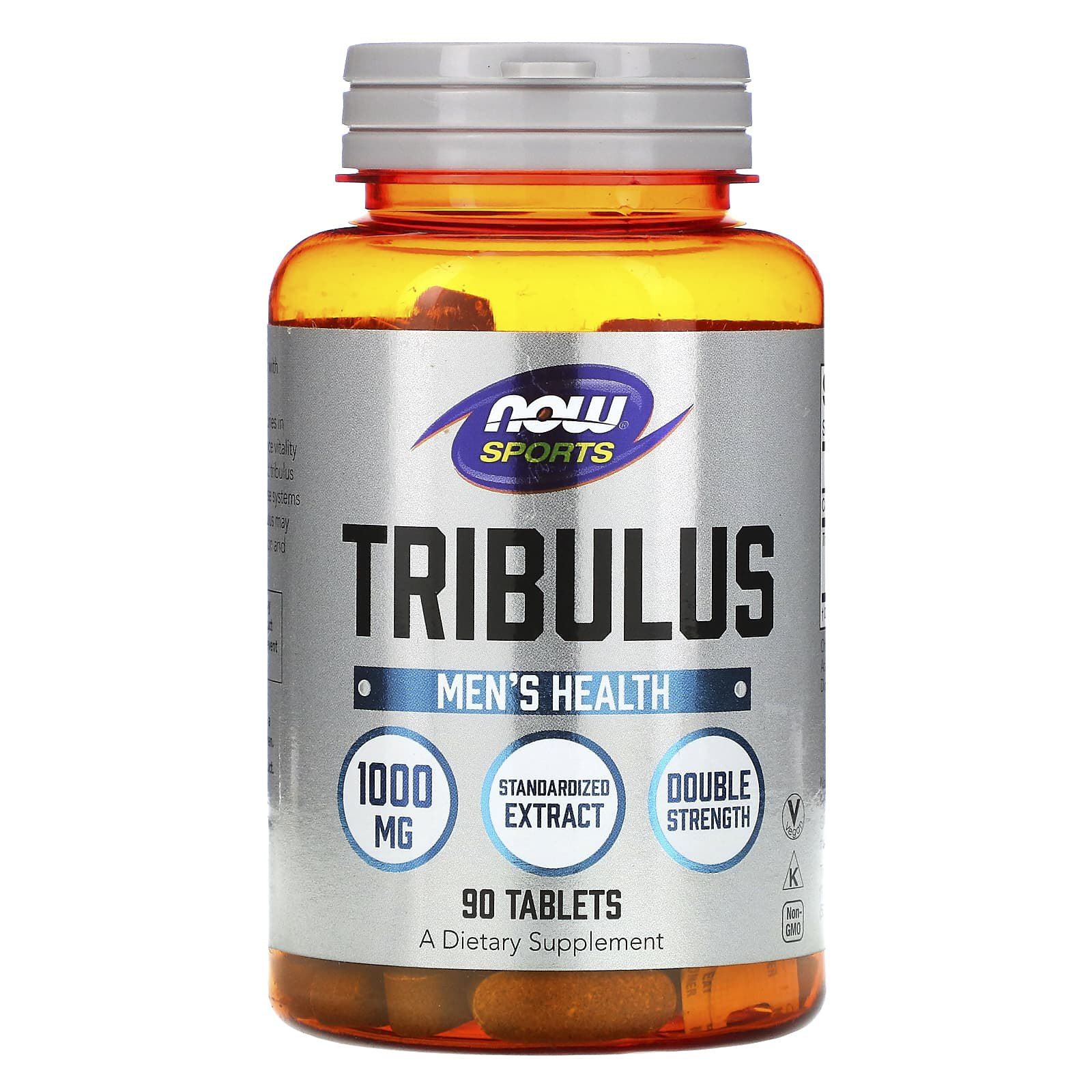 Трибулус, Tribulus, Now Foods, Sports, 1000 мг, 90 таблеток (NOW-02171)