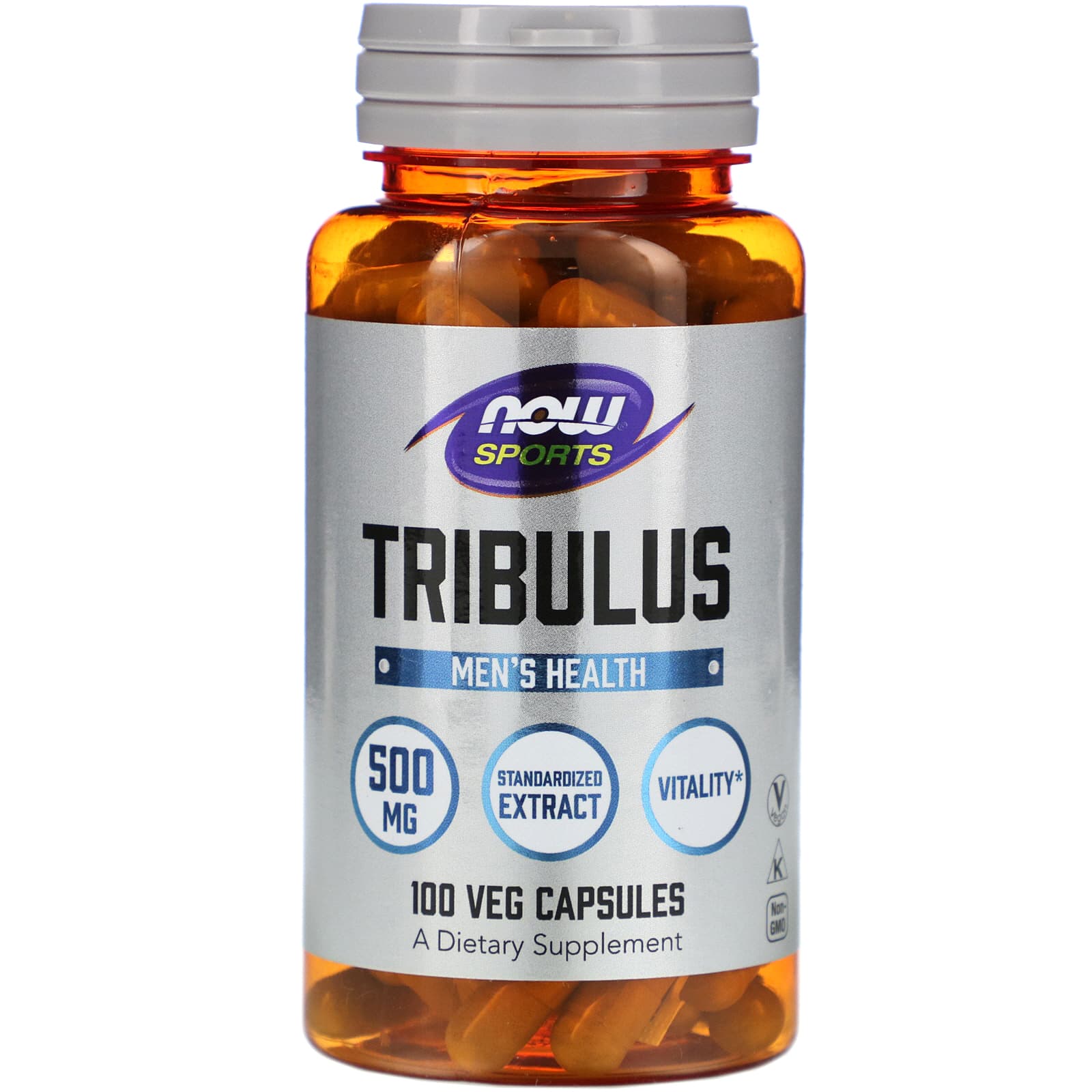 Трибулус Now Foods Tribulus Sports 500 мг, 100 вегетаріанських капсул (NOW-02170)