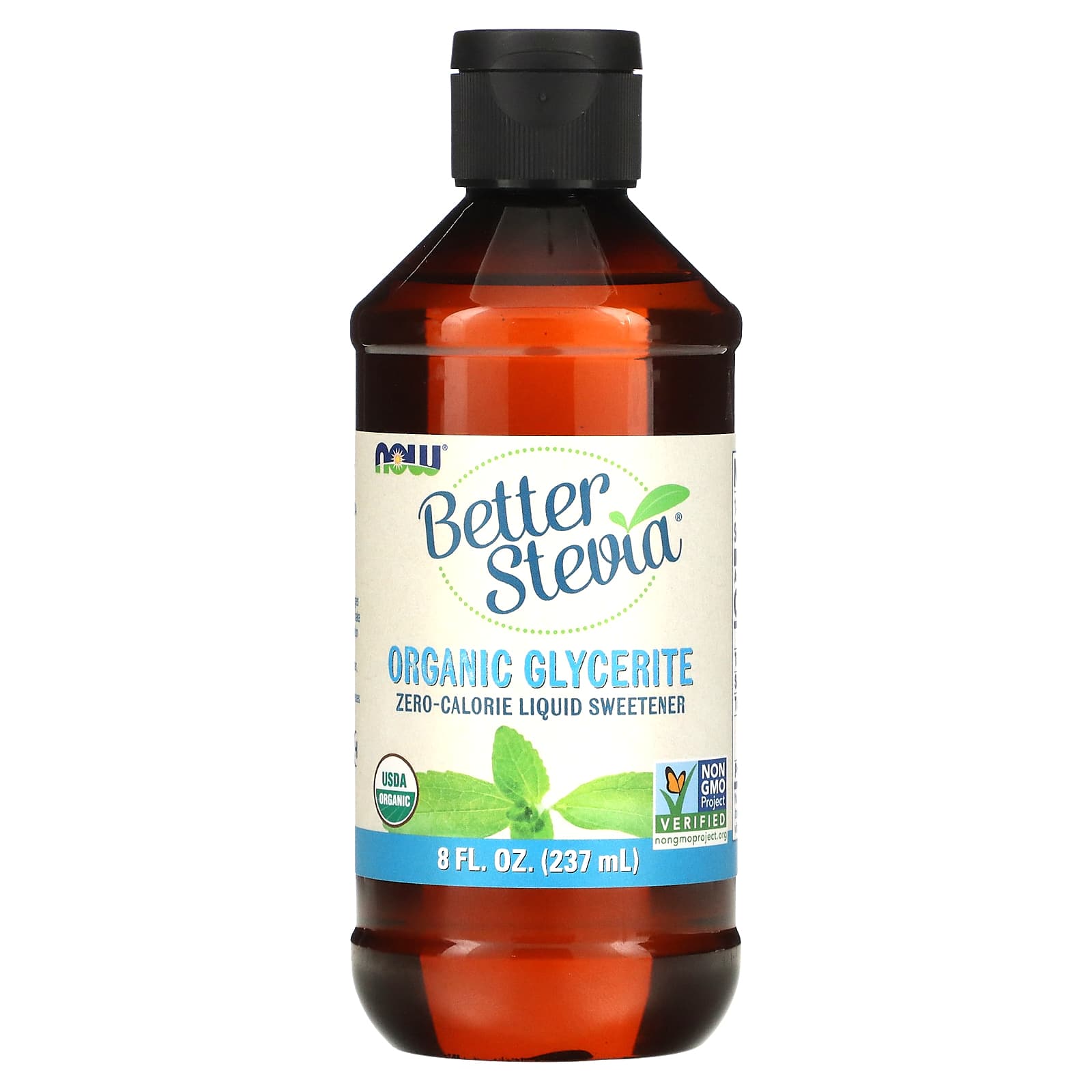 Стевія Now Foods Better Stevia рідкий підсолоджувач з нульовою калорійністю органік гліцерит, 237 мл (NOW-06953)