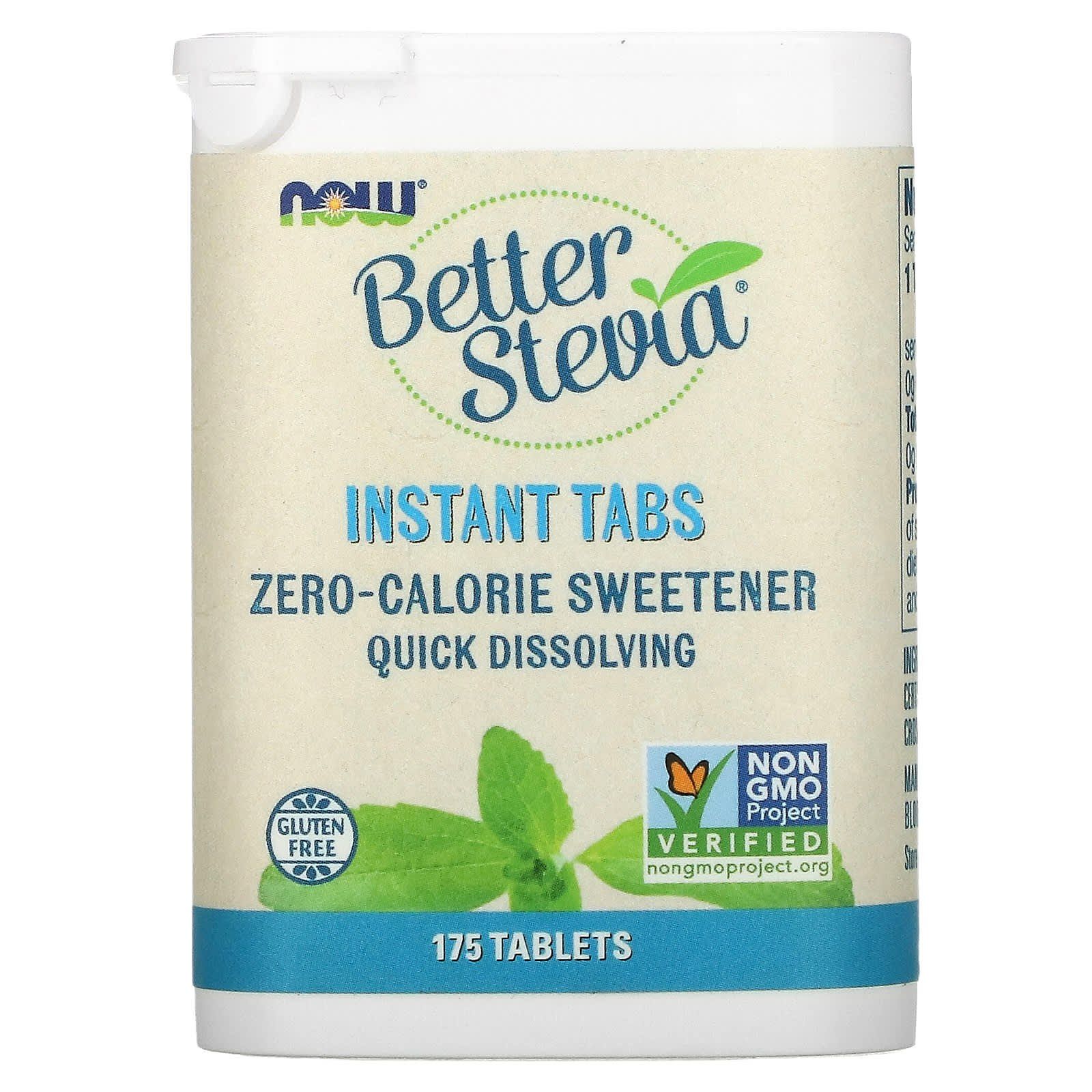 Стевія Now Foods Better Stevia таблетки швидкого приготування, 175 таблеток (NOW-06919)