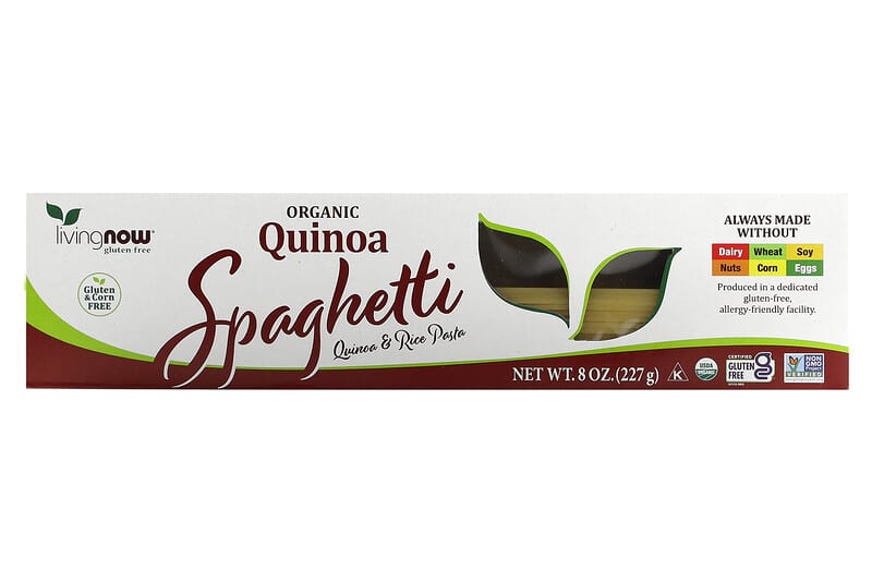 Спагеті з кіноа Now Foods Quinoa Spaghetti Living NOW органік, 227 г (NOW-06325)