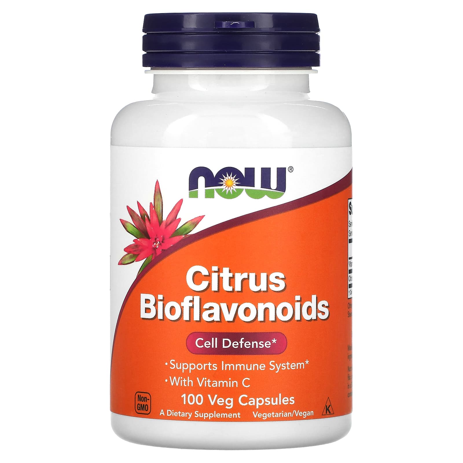 Цитрусові біофлавоноїди Now Foods з вітаміном С Citrus Bioflavonoids 700 мг, 100 вегетаріанських капсул (NOW-00610)
