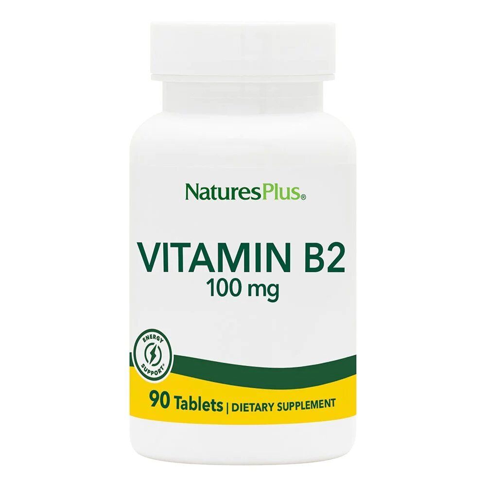 Рибофлавін Nature's Plus Вітамін B-2 Vitamin B-2 100 мг, 90 таблеток (NAP-01630)