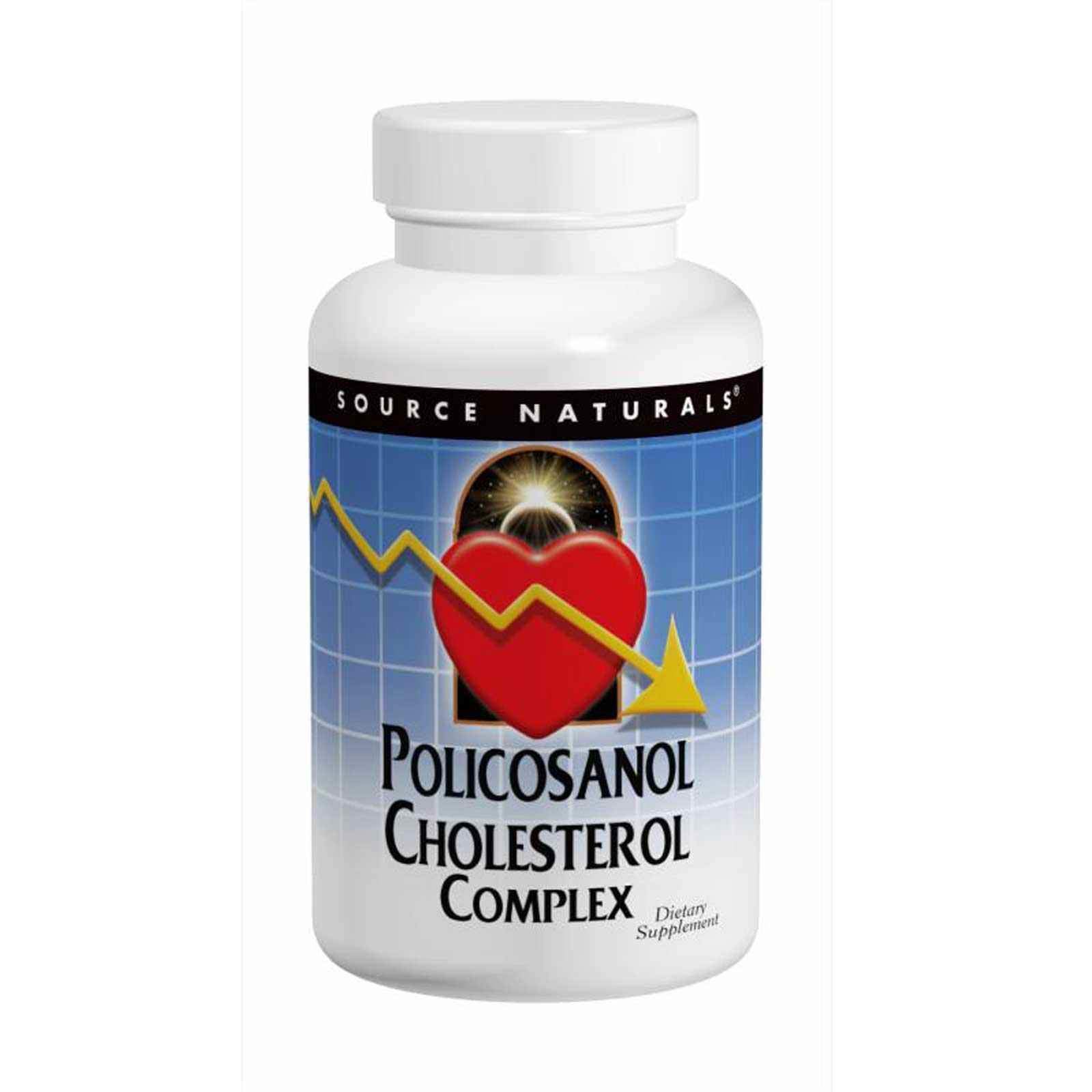 Полікозанол комплекс Source Naturals (Policosanol Cholesterol), 60 таб. (SNS-01531)