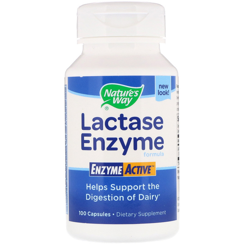 Лактаза (Lactase) Nature's Way, 100 капсул (NWY-47110)