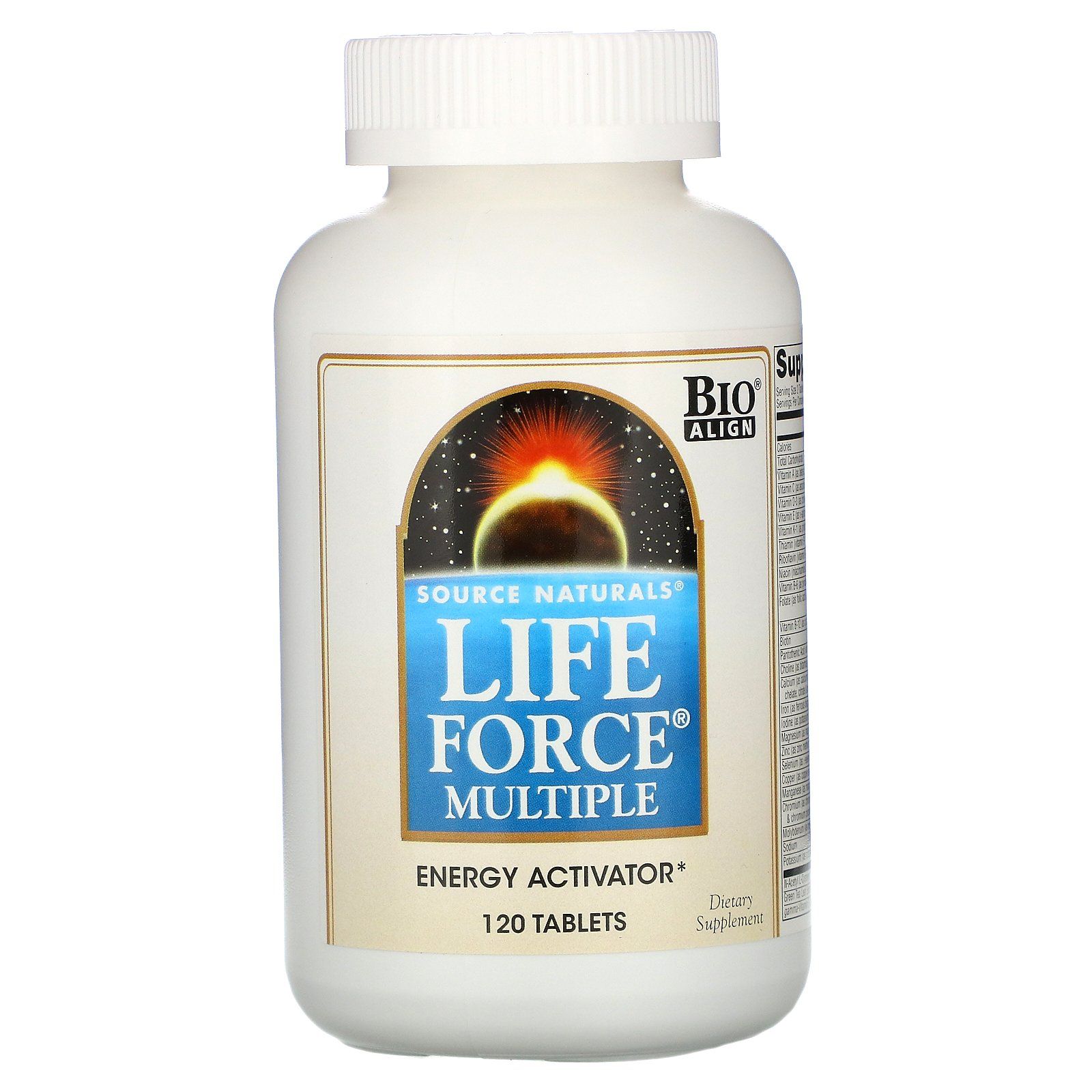 Вітамінний комплекс для енергії Source Naturals Life Force Multiple, 120 таблеток (SNS-00797)