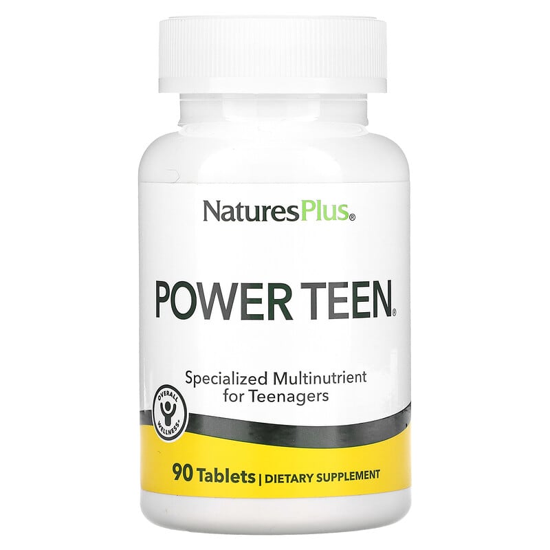Мультивітаміни для підлітків Nature's Plus Power Teen Source of Life, 90 таблеток (NAP-29991)